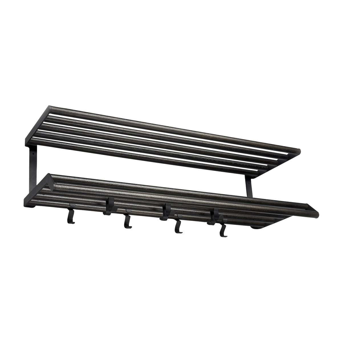 Essem Design Tamburin hat rack 100 cm Black oiled oak-black