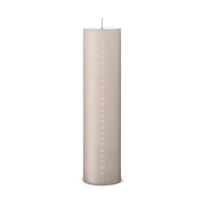 ester & erik advent candle 25 cm - 22 linen grey - ester & erik