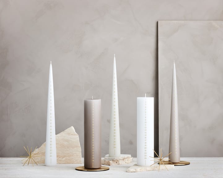 ester & erik advent candle 37 cm - 22 linen Grey - ester & erik