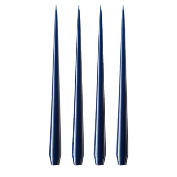 ester & erik candle 32 cm 4-pack royal navy - Lacquered - ester & erik