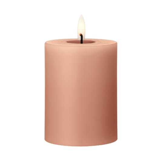 ester & erik pillar candle LED Ø7.5x10 cm - 20 Rosy caramel - Ester & erik