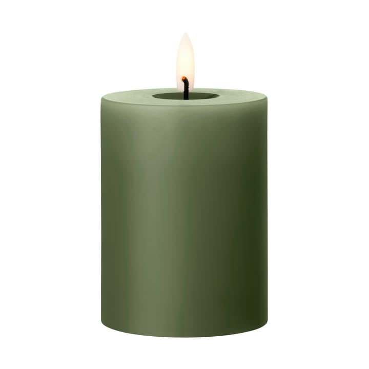 ester & erik pillar candle LED Ø7.5x10 cm - 70 Green Soil - Ester & erik