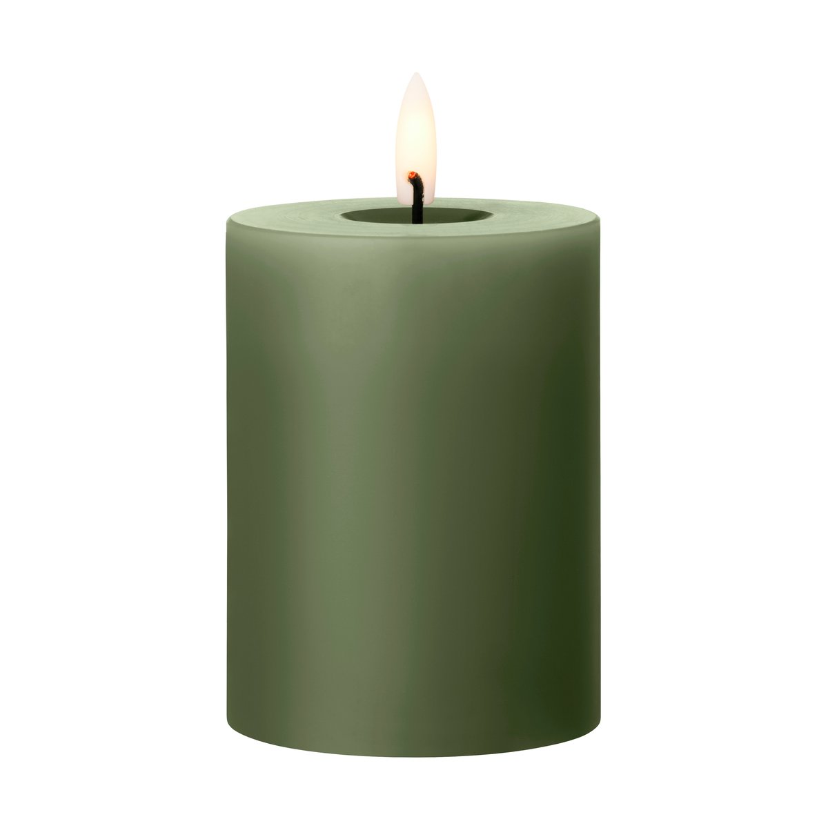 ester & erik ester & erik pillar candle LED Ø7.5x10 cm 70 Green Soil