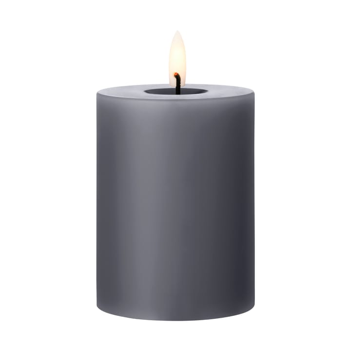 ester & erik pillar candle LED Ø7.5x10 cm, 74 Dark Slate ester & erik