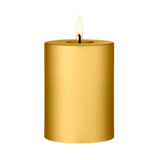 ester & erik pillar candle LED Ø7.5x10 cm, 90 Gold Metallic ester & erik