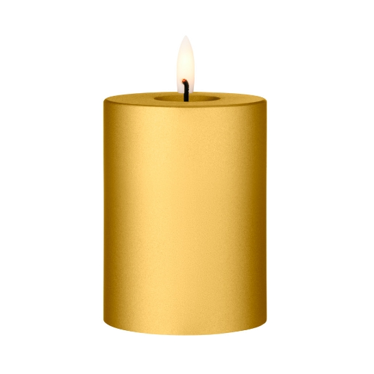 ester & erik ester & erik pillar candle LED Ø7.5x10 cm 90 Gold Metallic