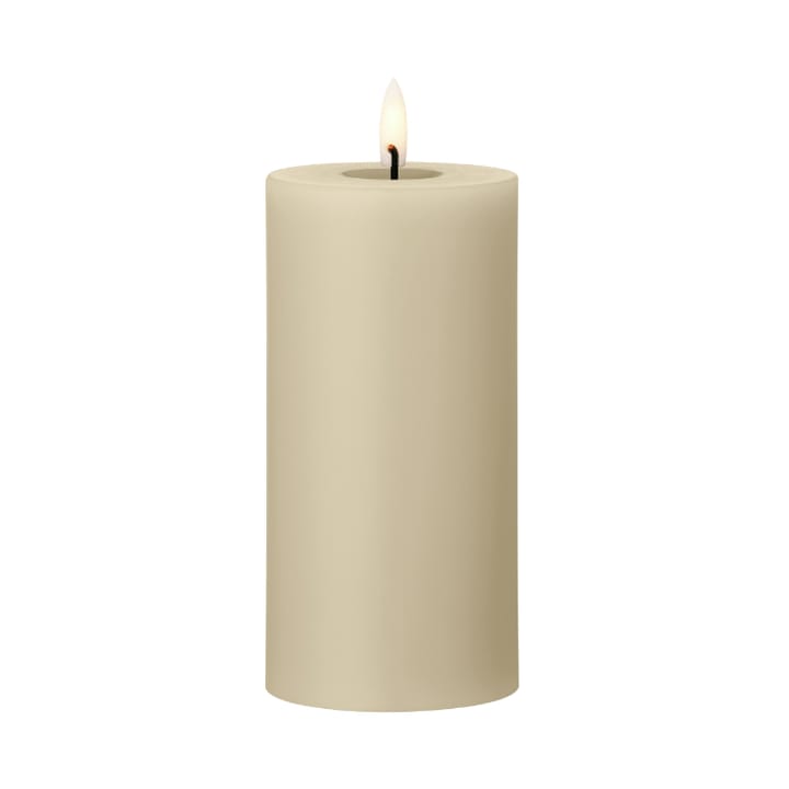 ester & erik pillar candle LED Ø7.5x15 cm - 14 Pale ginger - Ester & erik