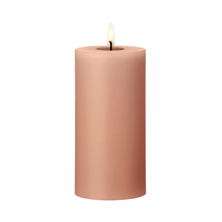 ester & erik pillar candle LED Ø7.5x15 cm - 20 Rosy caramel - Ester & erik