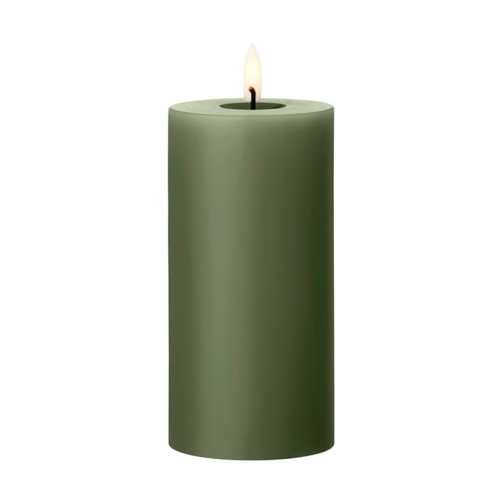 ester & erik pillar candle LED Ø7.5x15 cm, 70 Green Soil ester & erik