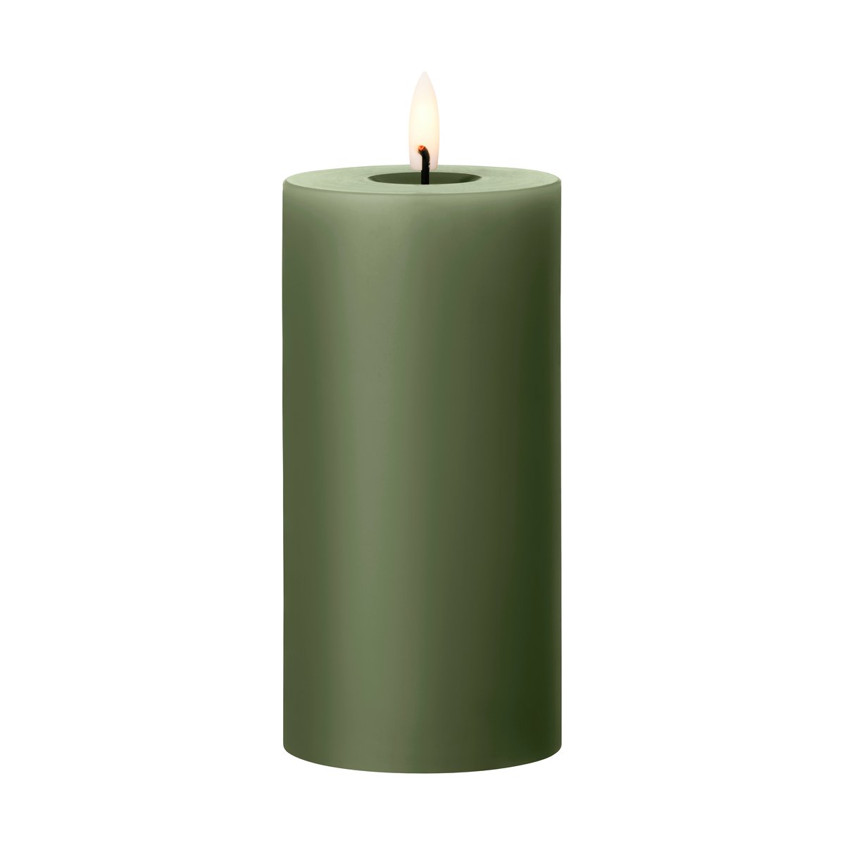 ester & erik ester & erik pillar candle LED Ø7.5x15 cm 70 Green Soil