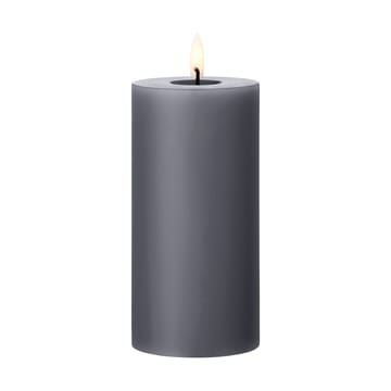 ester & erik pillar candle LED Ø7.5x15 cm - 74 Dark Slate - ester & erik