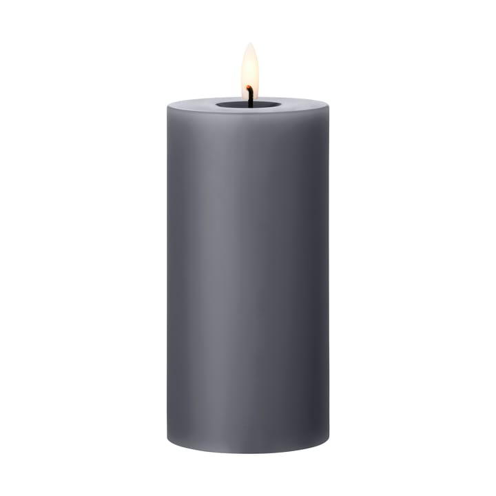 ester & erik pillar candle LED Ø7.5x15 cm, 74 Dark Slate ester & erik