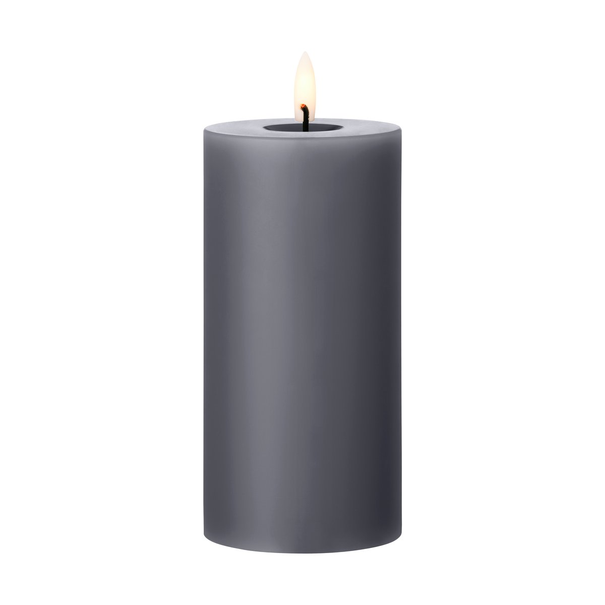 ester & erik ester & erik pillar candle LED Ø7.5x15 cm 74 Dark Slate