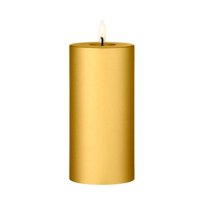 ester & erik pillar candle LED Ø7.5x15 cm, 90 Gold Metallic ester & erik