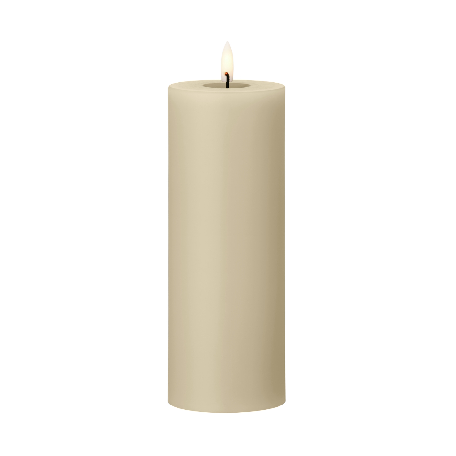 ester & erik ester & erik pillar candle LED Ø7.5x20 cm 14 Pale ginger