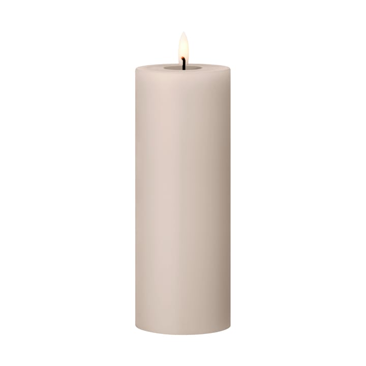 ester & erik pillar candle LED Ø7.5x20 cm, 22 Linen Grey ester & erik