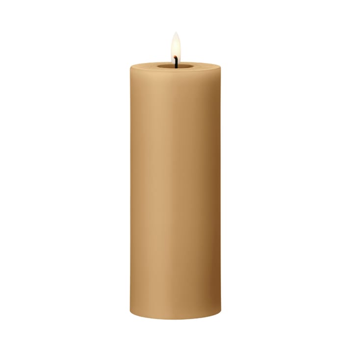 ester & erik pillar candle LED Ø7.5x20 cm - 27 Almond butter - Ester & erik