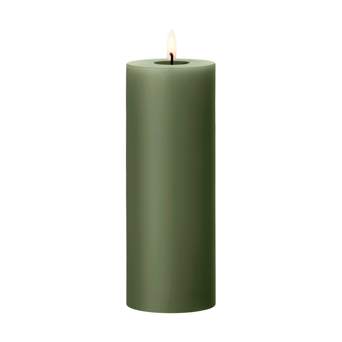 ester & erik ester & erik pillar candle LED Ø7.5x20 cm 70 Green Soil