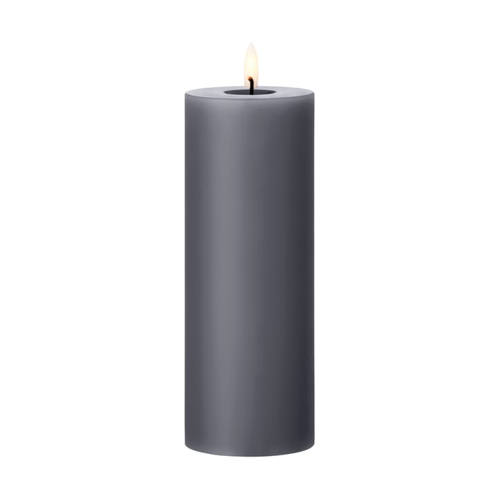 ester & erik pillar candle LED Ø7.5x20 cm, 74 Dark Slate ester & erik