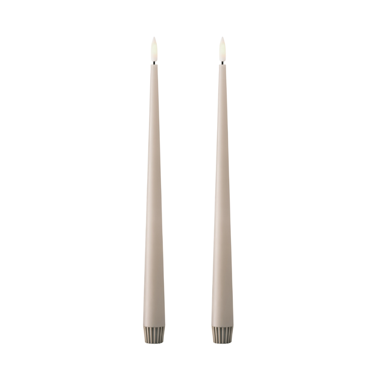 ester & erik ester & erik taper candle LED 30 cm 2-pack 22 Linen Grey