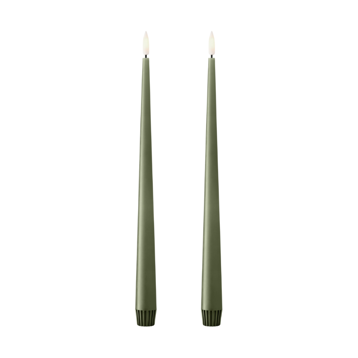 ester & erik ester & erik taper candle LED 30 cm 2-pack 70 Green Soil