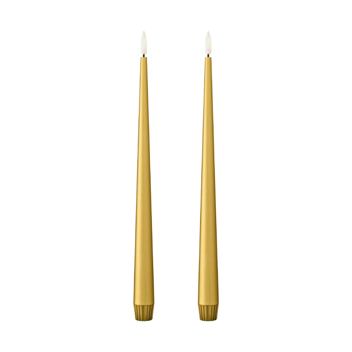 ester & erik ester & erik taper candle LED 30 cm 2-pack 90 Gold Metallic