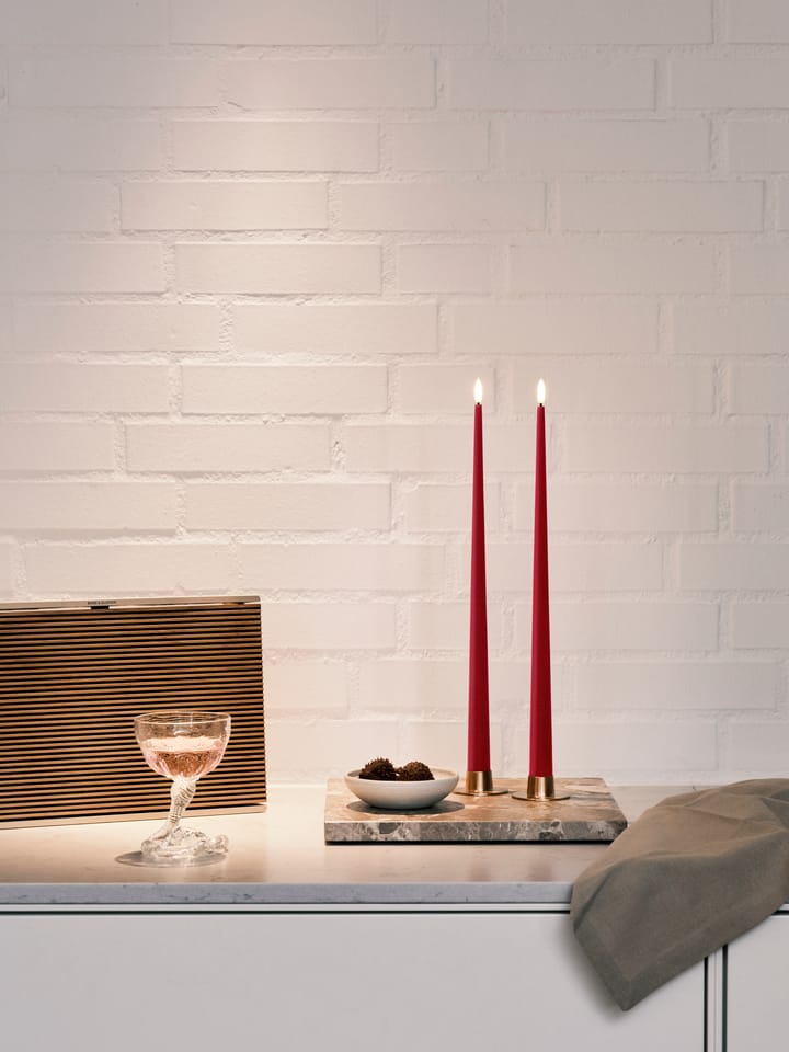 ester & erik taper candle LED 40 cm 2-pack, 36 Winter Berry ester & erik