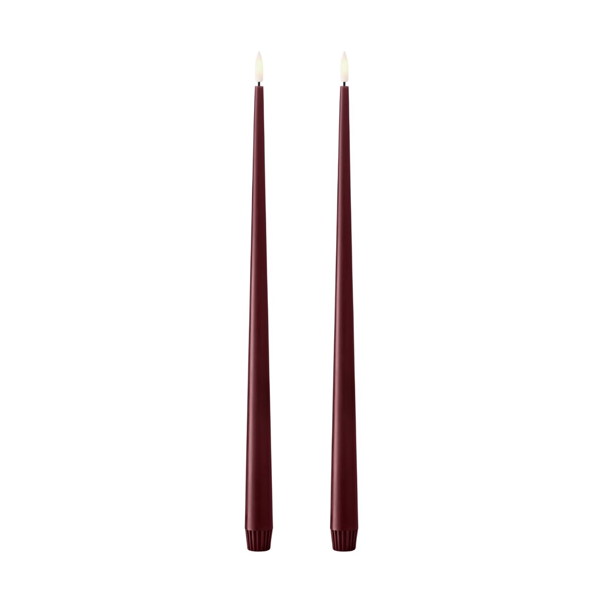 ester & erik ester & erik taper candle LED 40 cm 2-pack 44/2 Deep Wine