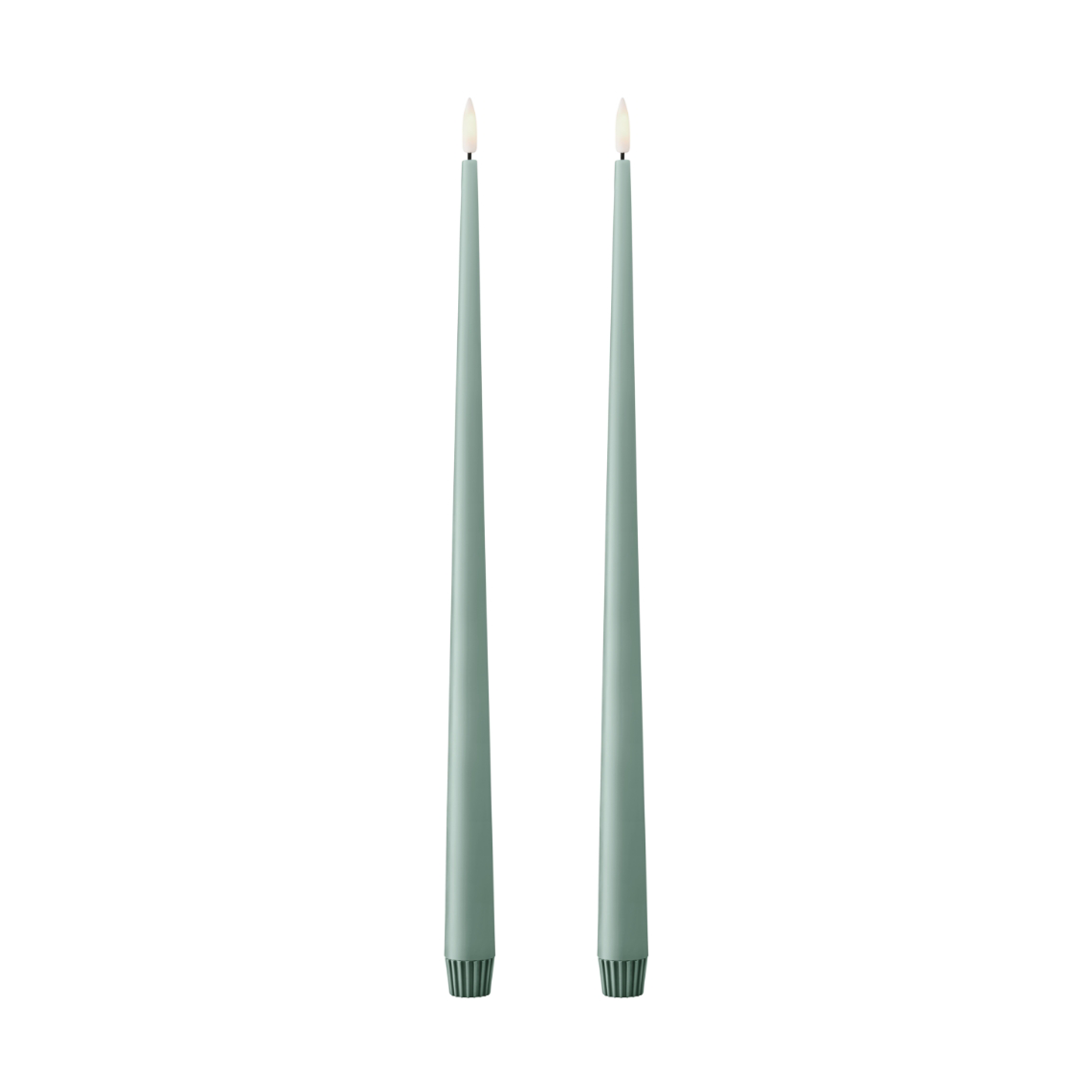 ester & erik ester & erik taper candle LED 40 cm 2-pack 67 Jade stone