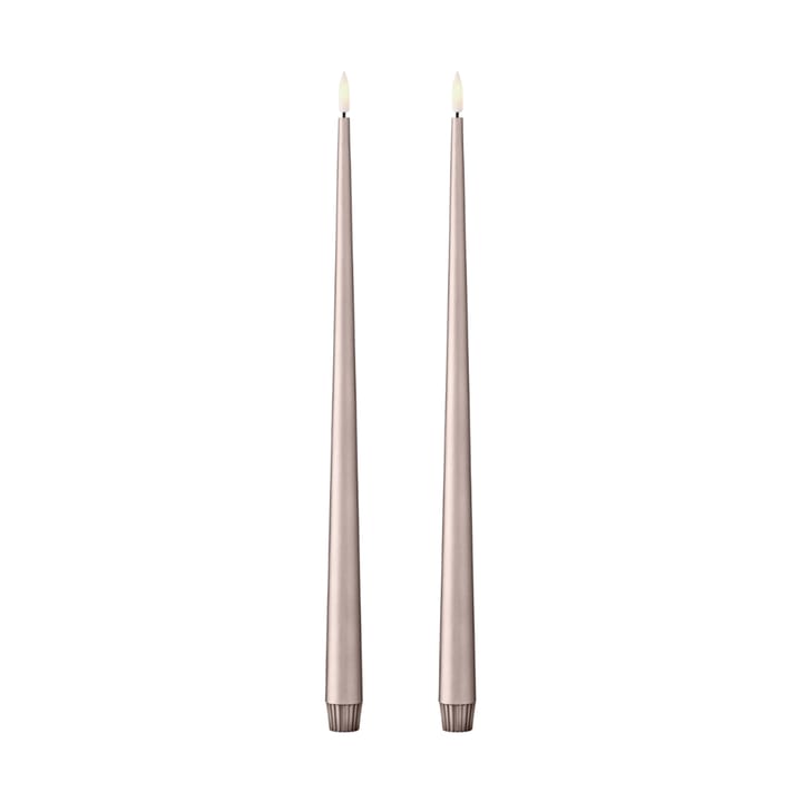 ester & erik taper candle LED 40 cm 2-pack - 94 Champagne Metallic - Ester & erik