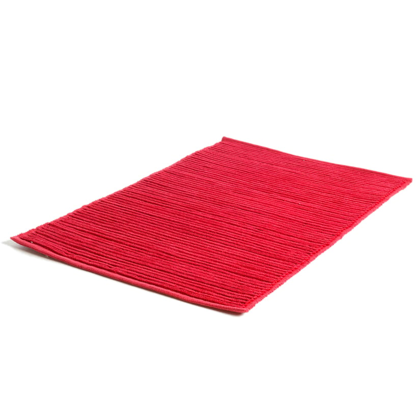 Etol Design Ribb small rug red | Scandinavian Design | Woven cotton rugs | Brown