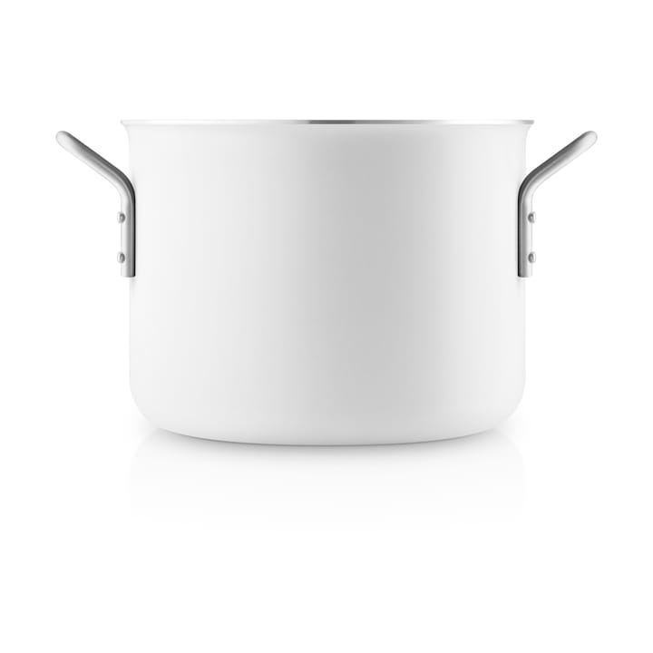 Eva Trio White Line Slip-Let ceramic pot - 4.8 L - Eva Solo