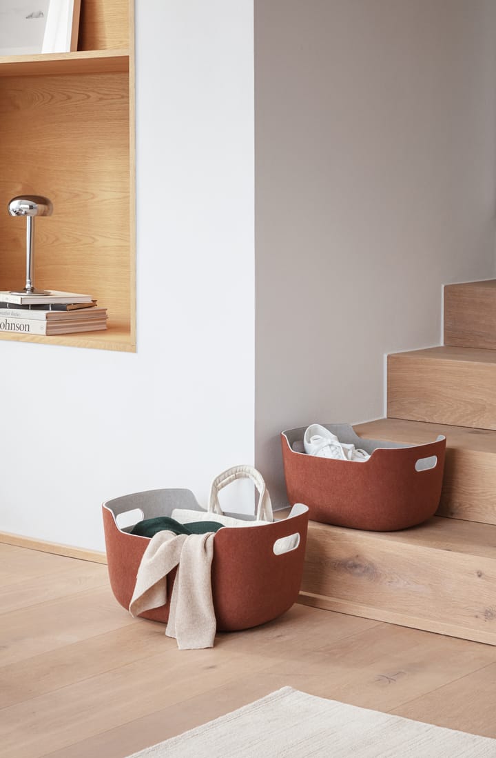 Tidy storage basket 40x29x20 cm, Chestnut Eva Solo