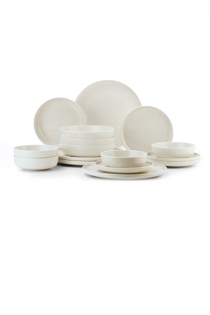 Evora porcelain set 16 pieces - Sand - Evora