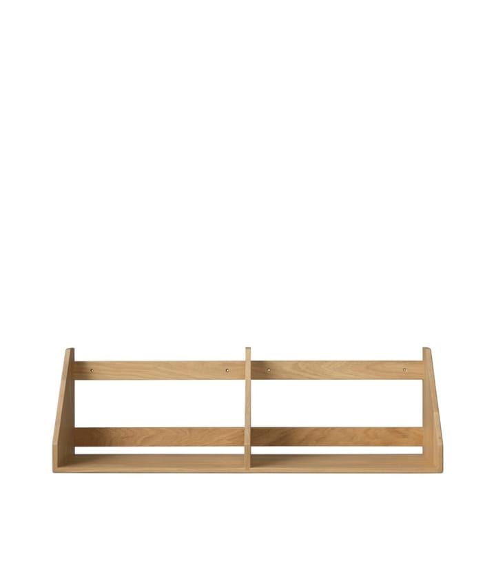 B5 shelf gloss 5 80x21 cm - Oak nature lacquered - FDB Møbler