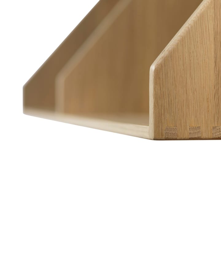 B5 shelf gloss 5 80x21 cm, Oak nature lacquered FDB Møbler