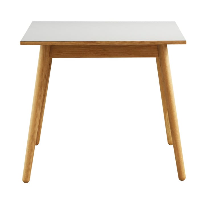 C35A dining table 82x82 cm, Light grey-oak nature lacquered FDB Møbler