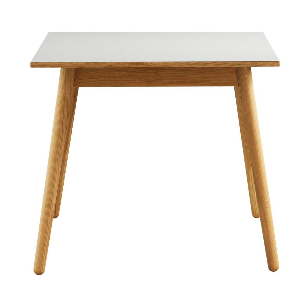 FDB Møbler C35A dining table 82x82 cm Light grey-oak nature lacquered