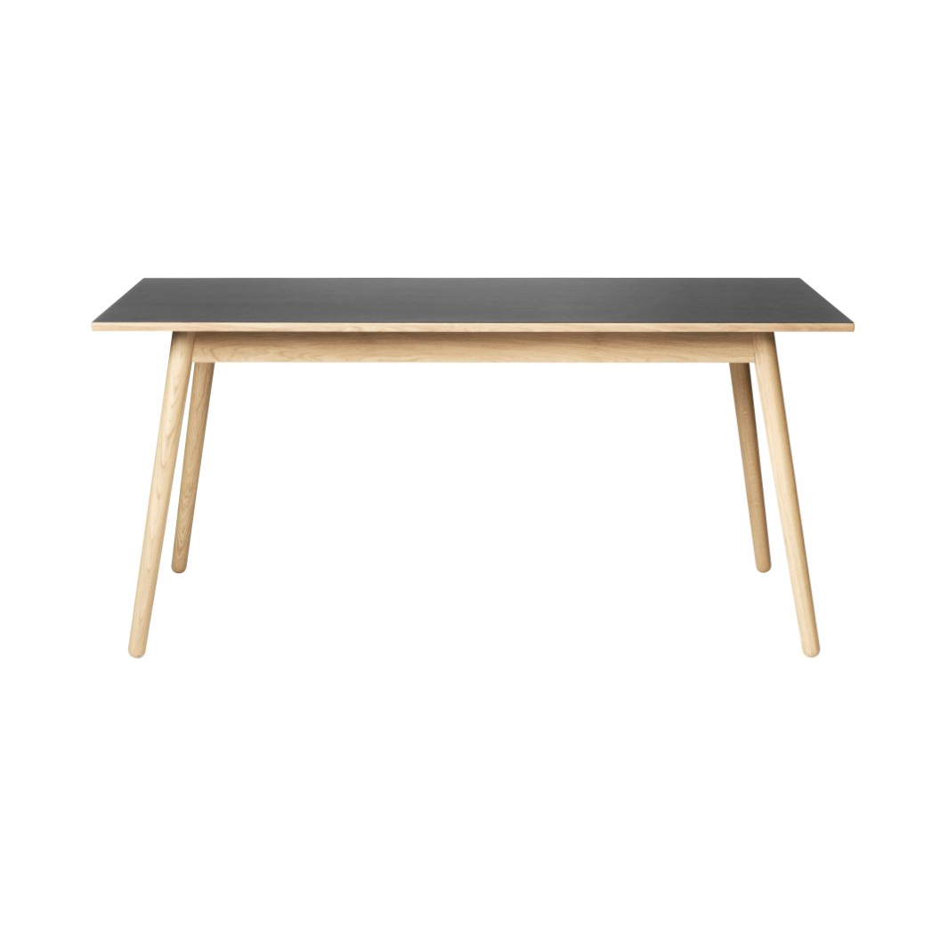 FDB Møbler C35B dining table 82x160 cm Black-oak nature lacquered