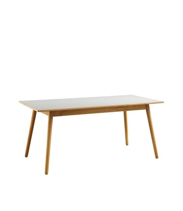 C35B dining table 82x160 cm - Light grey-oak nature lacquered - FDB Møbler