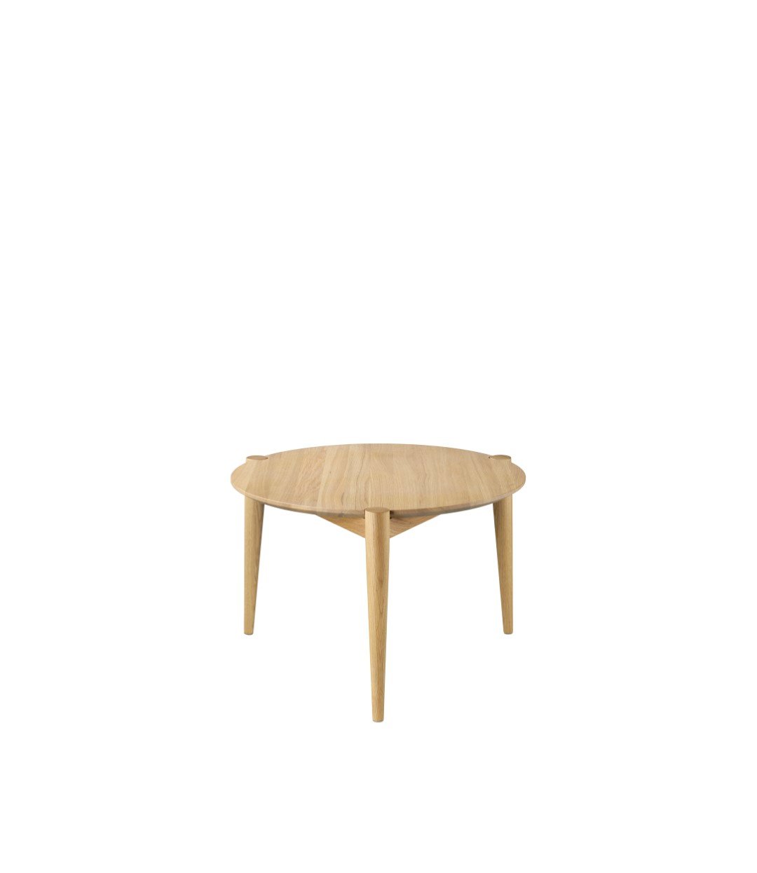 FDB Møbler D102 Søs coffee table Ø55 cm Oak nature lacquered