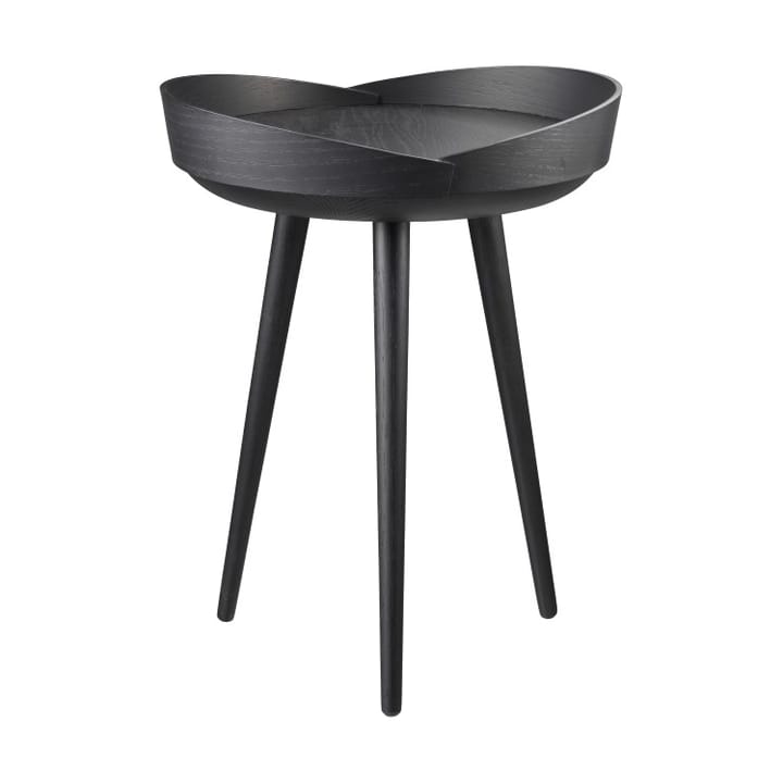 D106 Bakkedal tray table Ø38 cm - Oak black painted - FDB Møbler