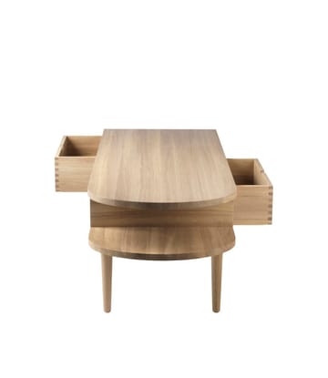 F24 Radius bench - Oak nature lacquered 45x145 cm - FDB Møbler