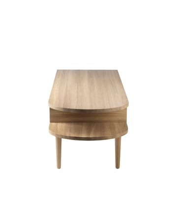 F24 Radius bench - Oak nature lacquered 45x145 cm - FDB Møbler