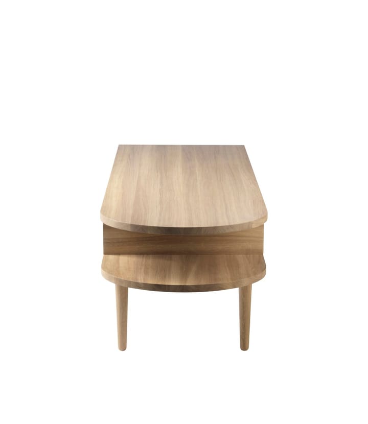 F24 Radius bench, Oak nature lacquered 45x145 cm FDB Møbler