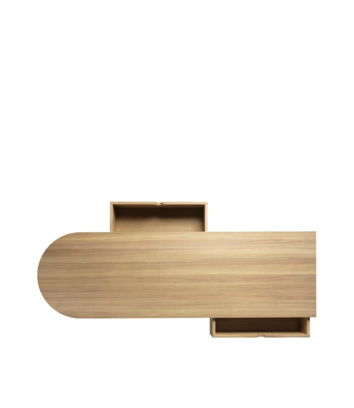 F24 Radius bench, Oak nature lacquered 45x145 cm FDB Møbler