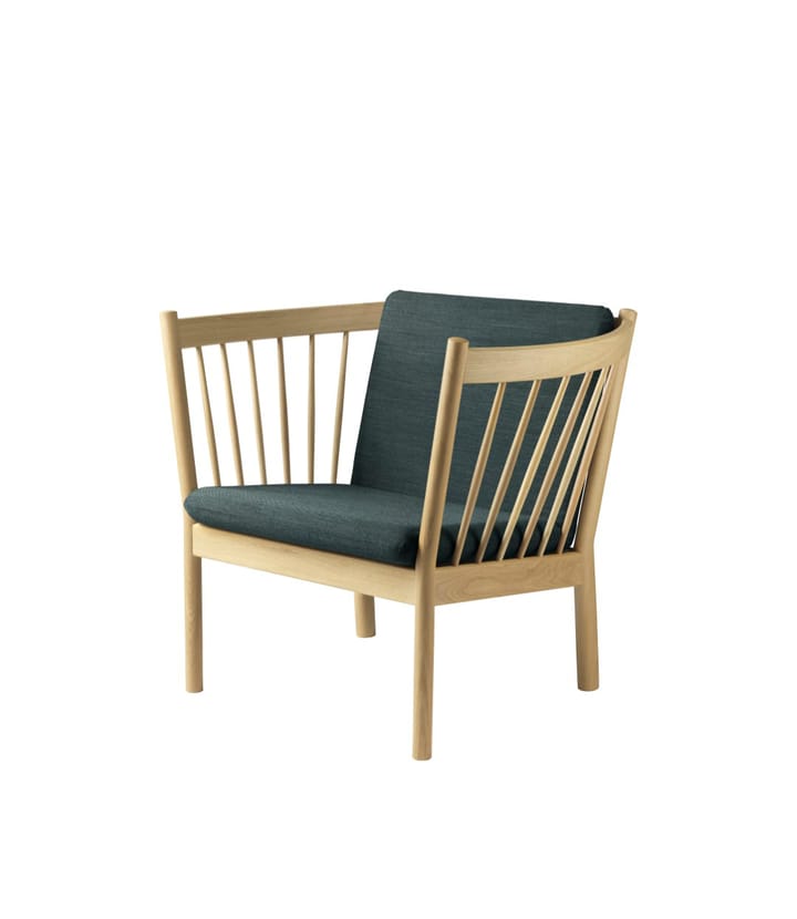 J146 armchair, Oak nature lacquered-dark green FDB Møbler