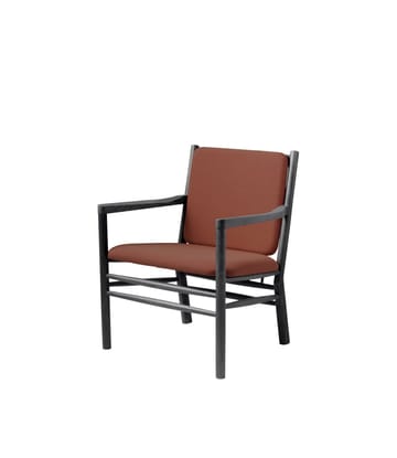 J147 armchair - Oak black painted-burnt orange - FDB Møbler