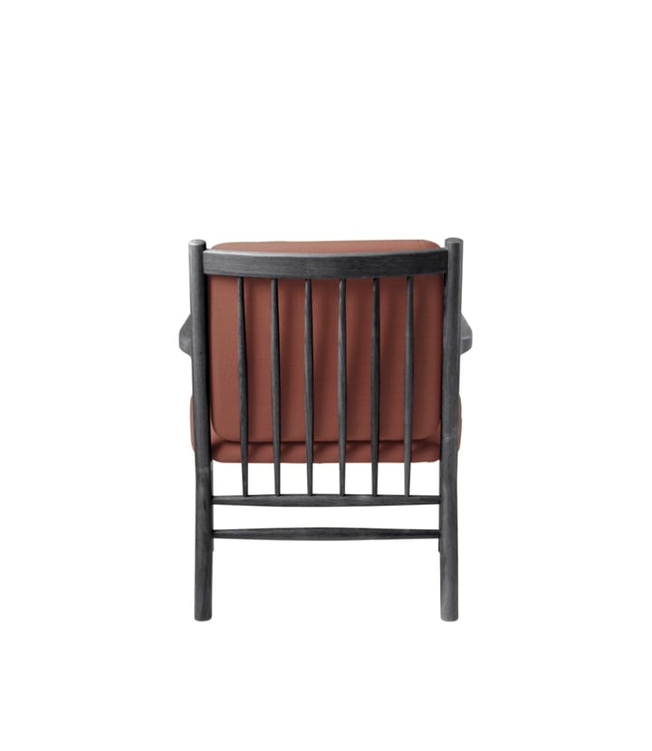 J147 armchair, Oak black painted-burnt orange FDB Møbler