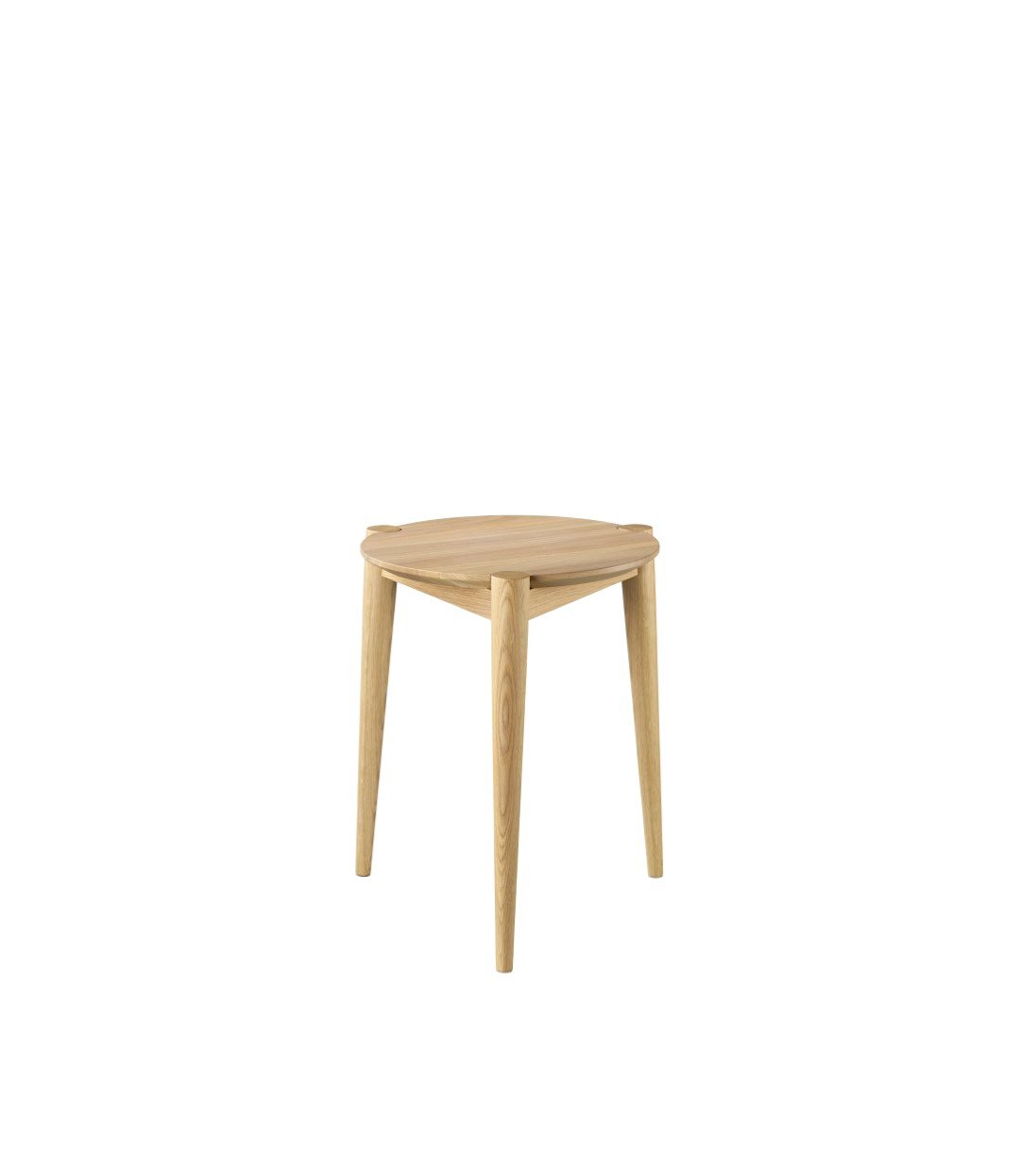 FDB Møbler J160 Stool 35 cm Oak nature lacquered